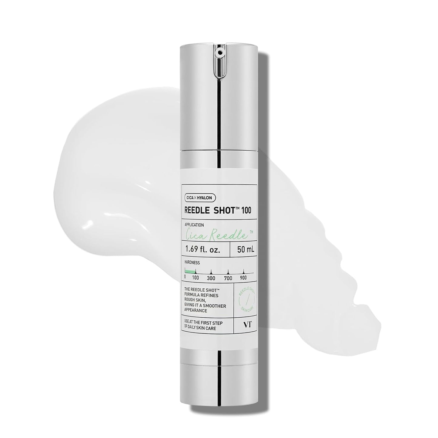 CICA Reedle Shot 100, Spicule Microneedling Serum for Pore Care & Exfoliation, Exosome, Centella Asiatica for Glass Skin, Skin Texture, Korean Liquid Skin Booster (1.69 Fl Oz / 50Ml)